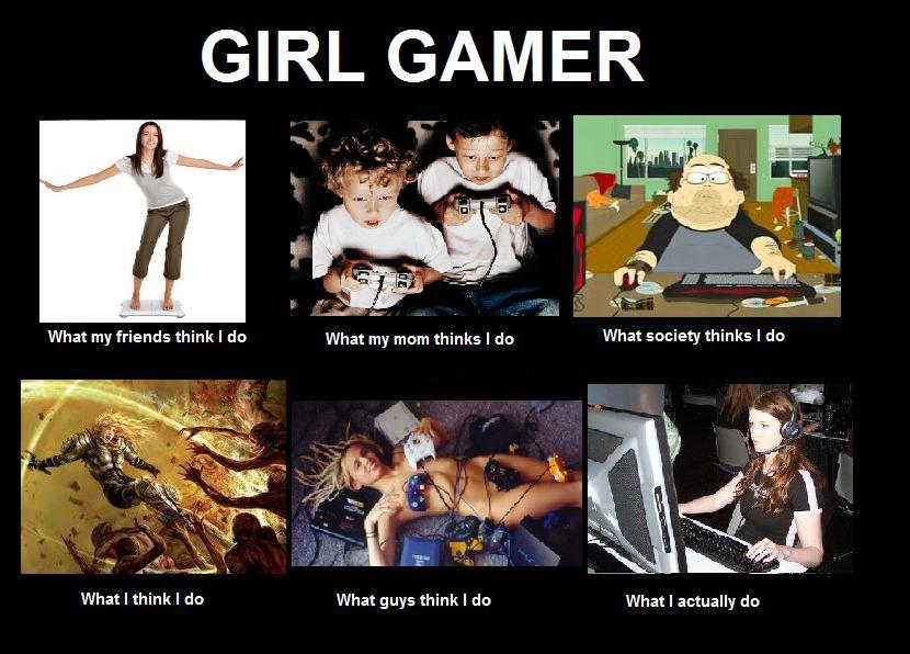 "Picture of female gamers"