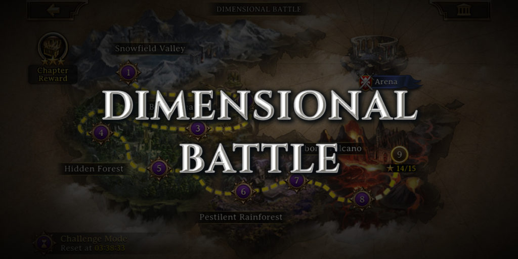 "Header image stating: Dimensional Battle"